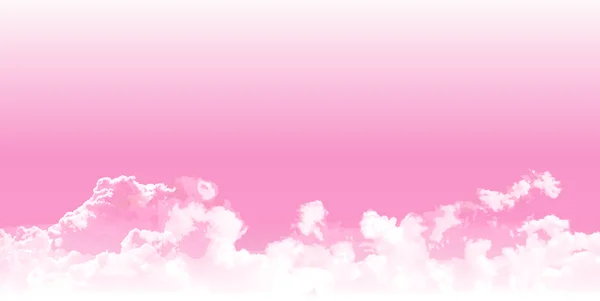 Roze landschap hemelachtergrond — Stockvector