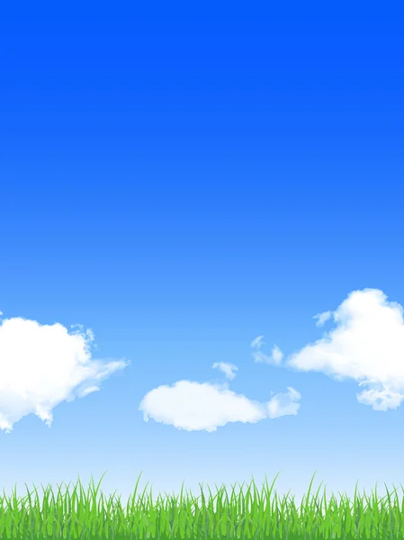 Σύννεφα του ουρανού τοπίο φόντου — Διανυσματικό Αρχείο