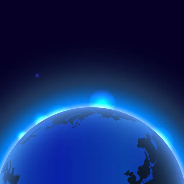 Terre et espace ciel fond — Image vectorielle