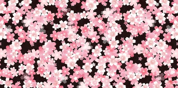 Primavera flor de cerejeira fundo —  Vetores de Stock