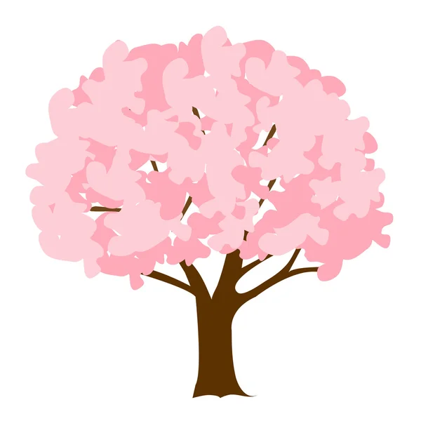 Cherry spring flower icon — Stock Vector