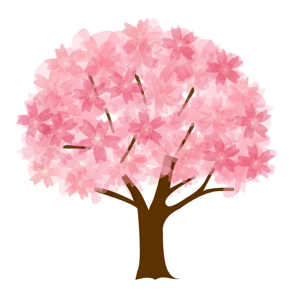 Cherry spring flower icon — Stock Vector