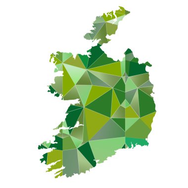 İrlanda harita ülke simgesi