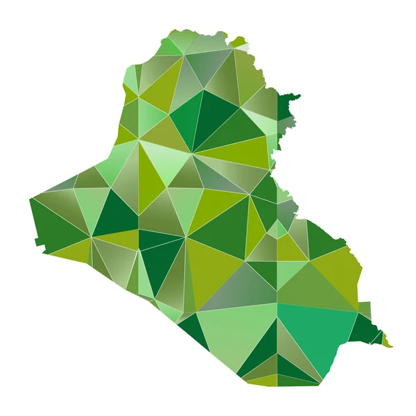 Irák mapa země ikona — Stockový vektor