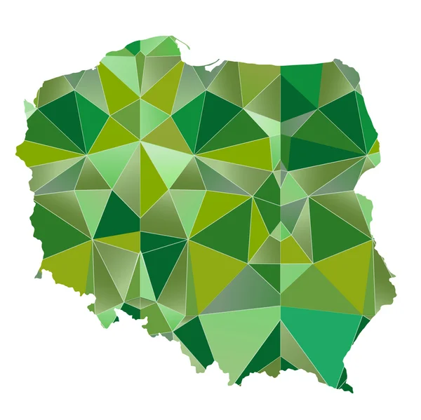 Εικονίδιο χώρα Πολωνία χάρτη — Διανυσματικό Αρχείο