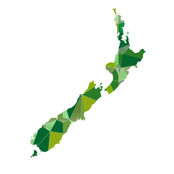 Nouvelle-Zélande Carte icône du pays — Image vectorielle