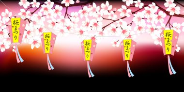 Kiraz bahar çiçek arka plan