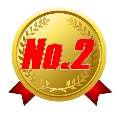 Madalya çerçeve kurdele simgesi