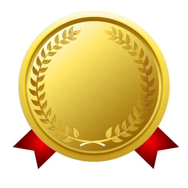 Medal rama wstążką ikona — Wektor stockowy