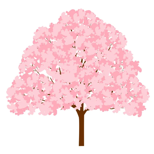 Cherry spring flower icon — Stock Vector