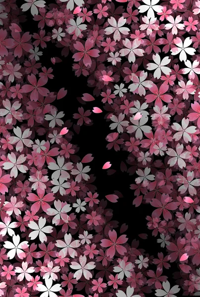 Cerise printemps fleur fond — Image vectorielle