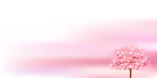 桜春の花背景 — ストックベクタ