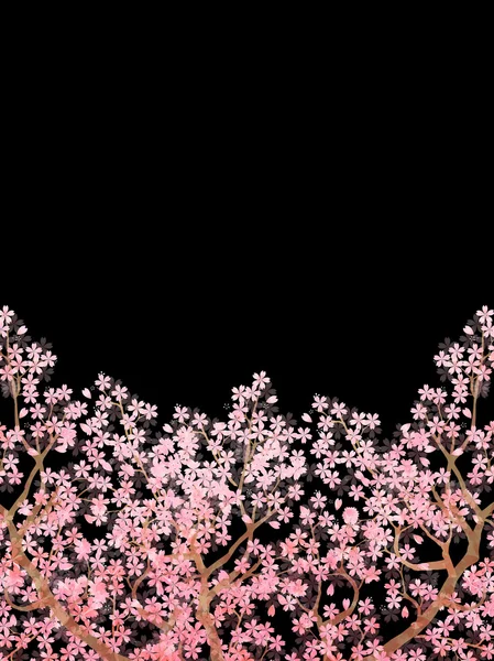 Fondo de flor de primavera de cereza — Vector de stock