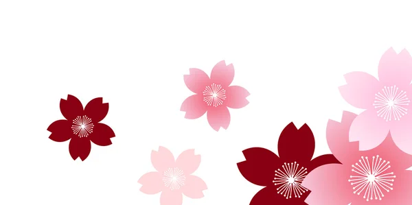 Cerise printemps fleur fond — Image vectorielle