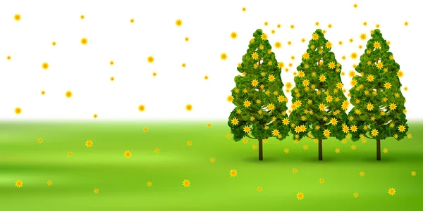 Pollen Zedernholz Hintergrund — Stockvektor