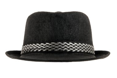 bir siyah şapka, tam yüz