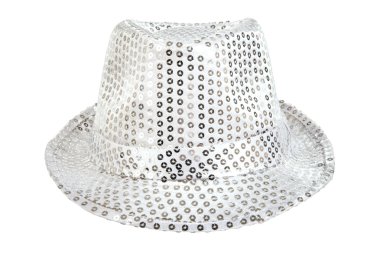 bir festively parlayan beyaz şapka