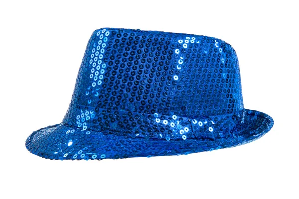 Festligt lysande blå hatt — Stockfoto