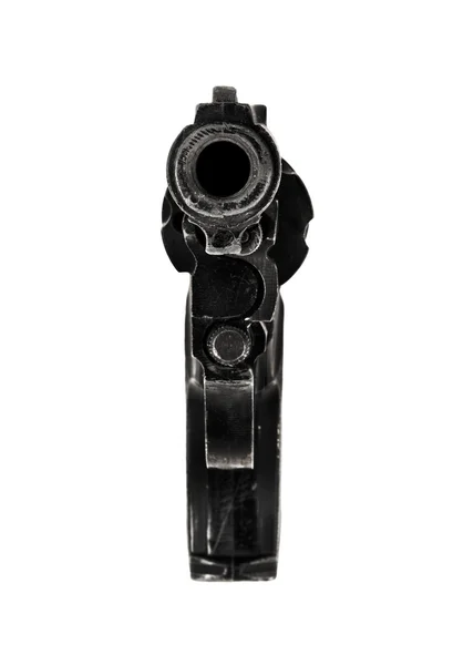 Stor svart revolver — Stockfoto