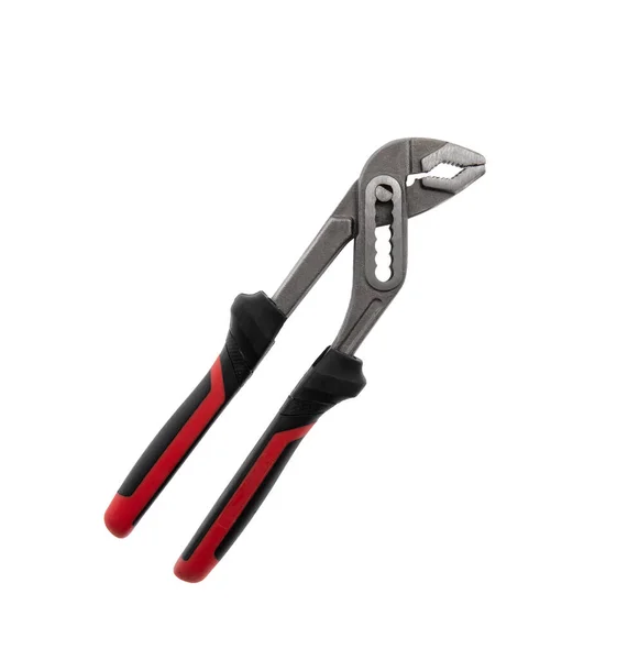 One Construction Tool Flat Nose Pliers White Background Isolated — Stock Photo, Image