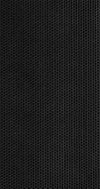 Demir ağların dikey siyah arkaplanı, makro fotoğraf