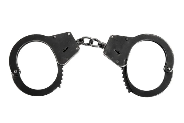 Handcuffs on white — Stock Photo, Image