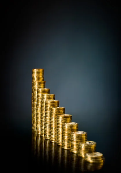 Goud geld — Stockfoto