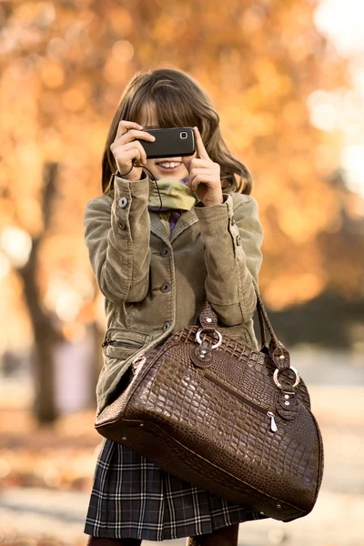 girl with  mobile phone