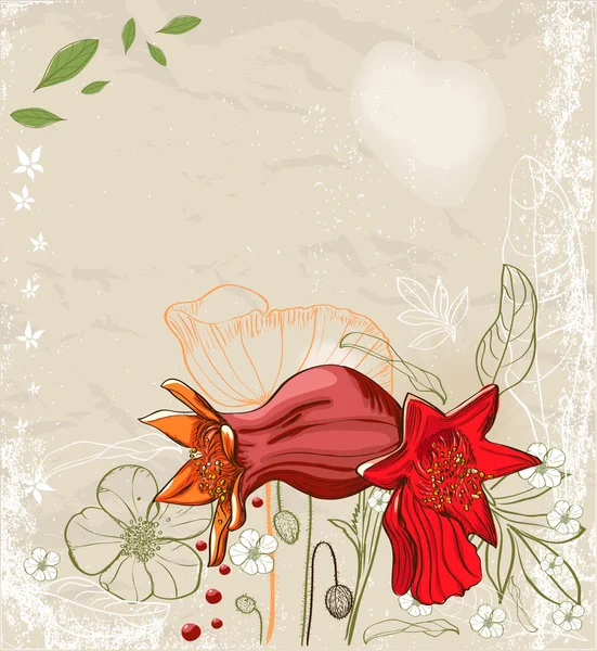 Fondo floral abstracto. — Vector de stock