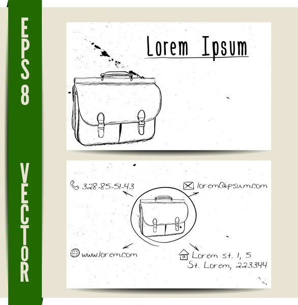 Modèle de carte de visite simple . — Image vectorielle