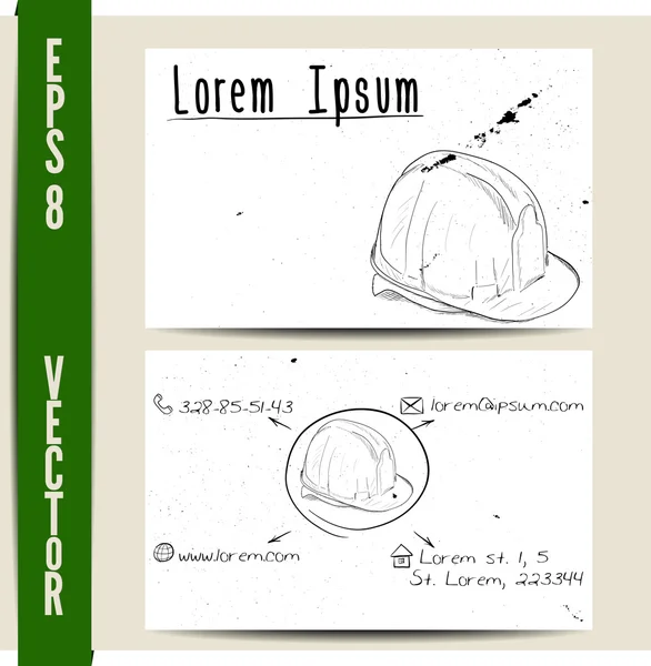 Prosta wizytówka szablonów. Eps8 wektor — Wektor stockowy