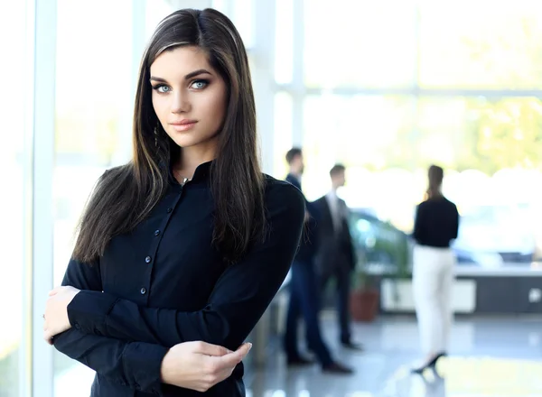 Young  beautiful businesswoman — Stock Photo, Image