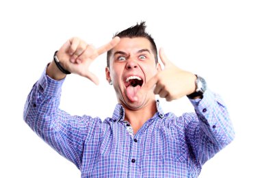 Adam el parmak çerçeve