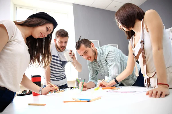 Designers working on sketch — Stock Photo, Image