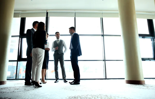 smiling business team in office