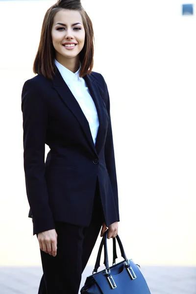 Successful business woman smiling — Stock Photo, Image