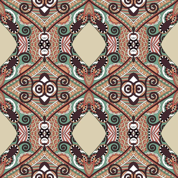 Authentische nahtlose florale geometrische Muster, ethnische ukrainische ca — Stockvektor
