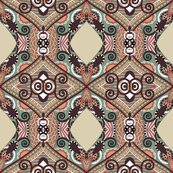 Motif géométrique floral sans couture authentique, ukrainien ethnique ca — Image vectorielle