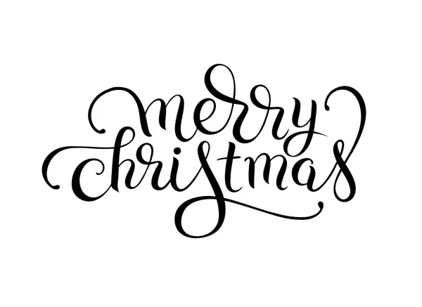 Merry Christmas originele hand belettering inscriptie patroon — Stockvector