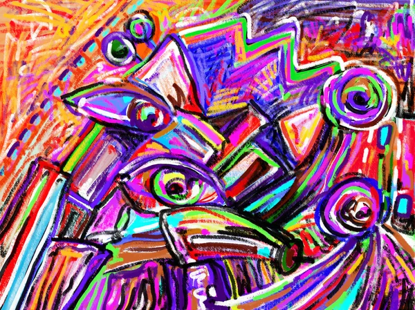 Original digital painting of abstraction composition, you can us — Stock Photo, Image