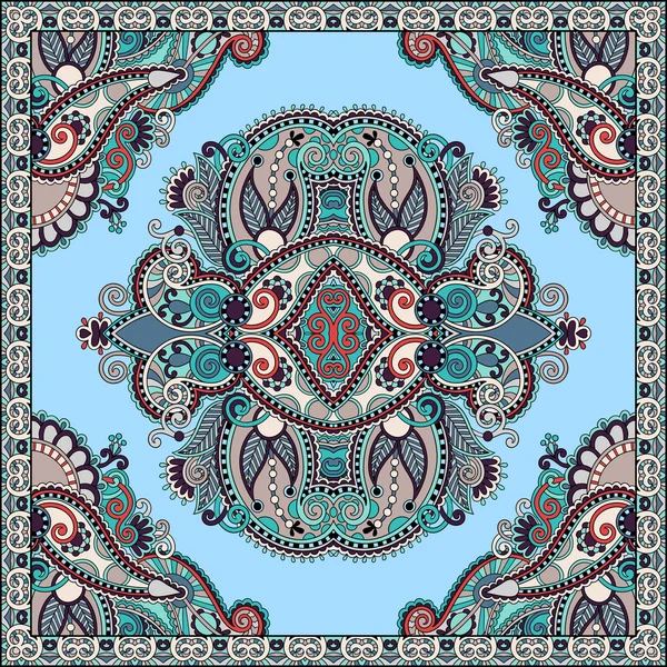 Paisley floral ornemental traditionnel Bandanna — Image vectorielle