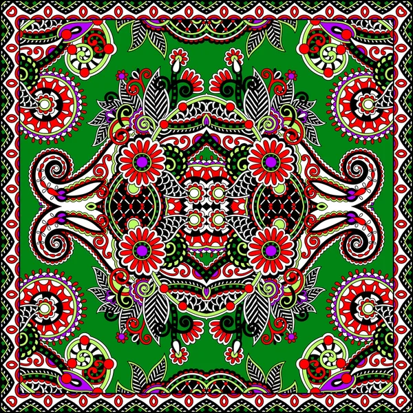 Traditionele versiering floral paisley Bandana — Stockvector