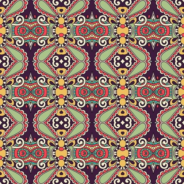 Nahtlose Geometrie Vintage-Muster, ethnischen Stil ornamentale Rückenlehne — Stockvektor