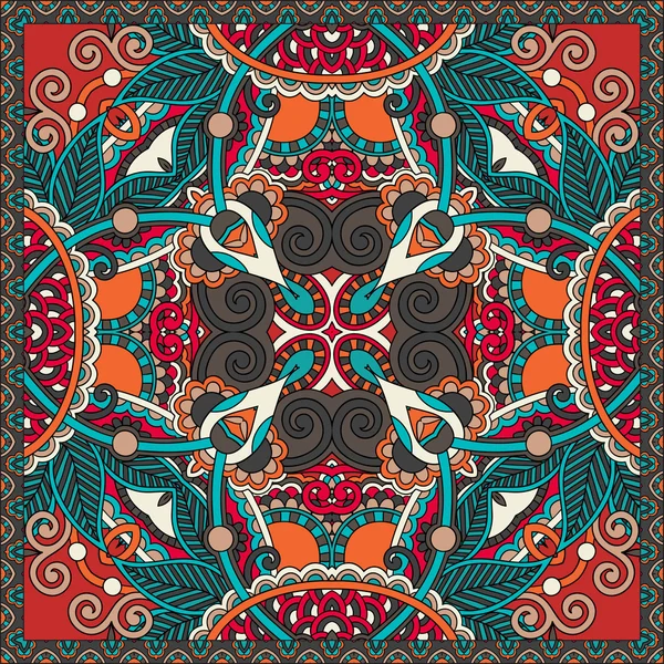 Paisley floral ornemental traditionnel Bandanna — Image vectorielle