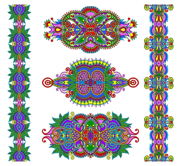 Декоративные цветочные украшения — стоковый вектор