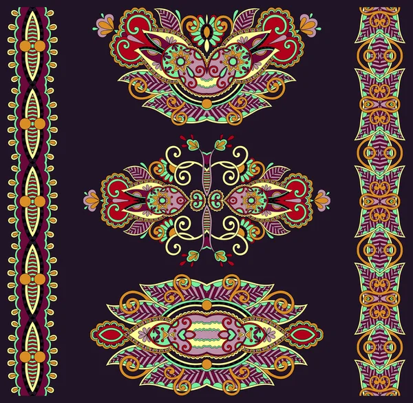 Декоративные цветочные украшения — стоковый вектор