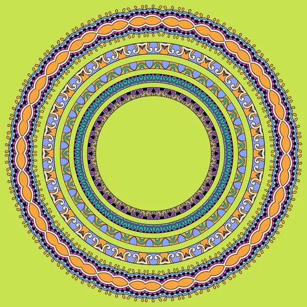 Ensemble de cadres géométriques ronds, ornement de bordure circulaire, vecteur — Image vectorielle