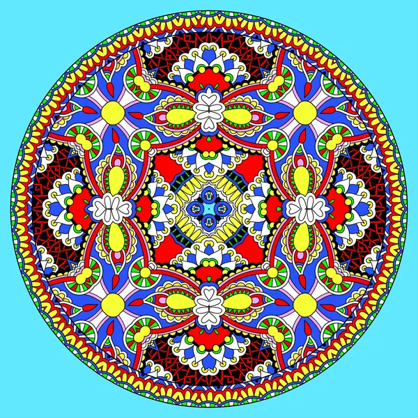 Dekorativ design av cirkla maträtt mall, runda geometriska patte — Stock vektor