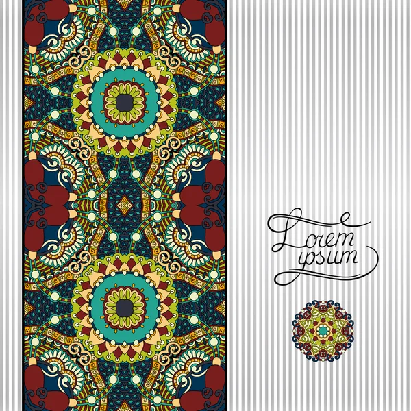 Fundo geométrico floral, vintage modelo de design ornamental — Vetor de Stock