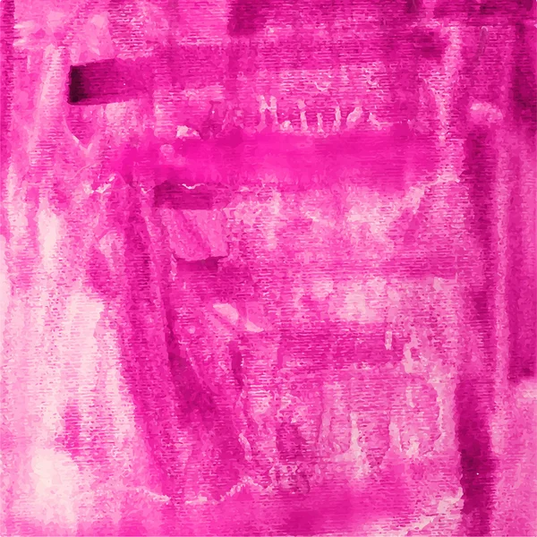 Abstrakt hand dras rosa akvarell bakgrunden, aquarelle färgstar — Stock vektor